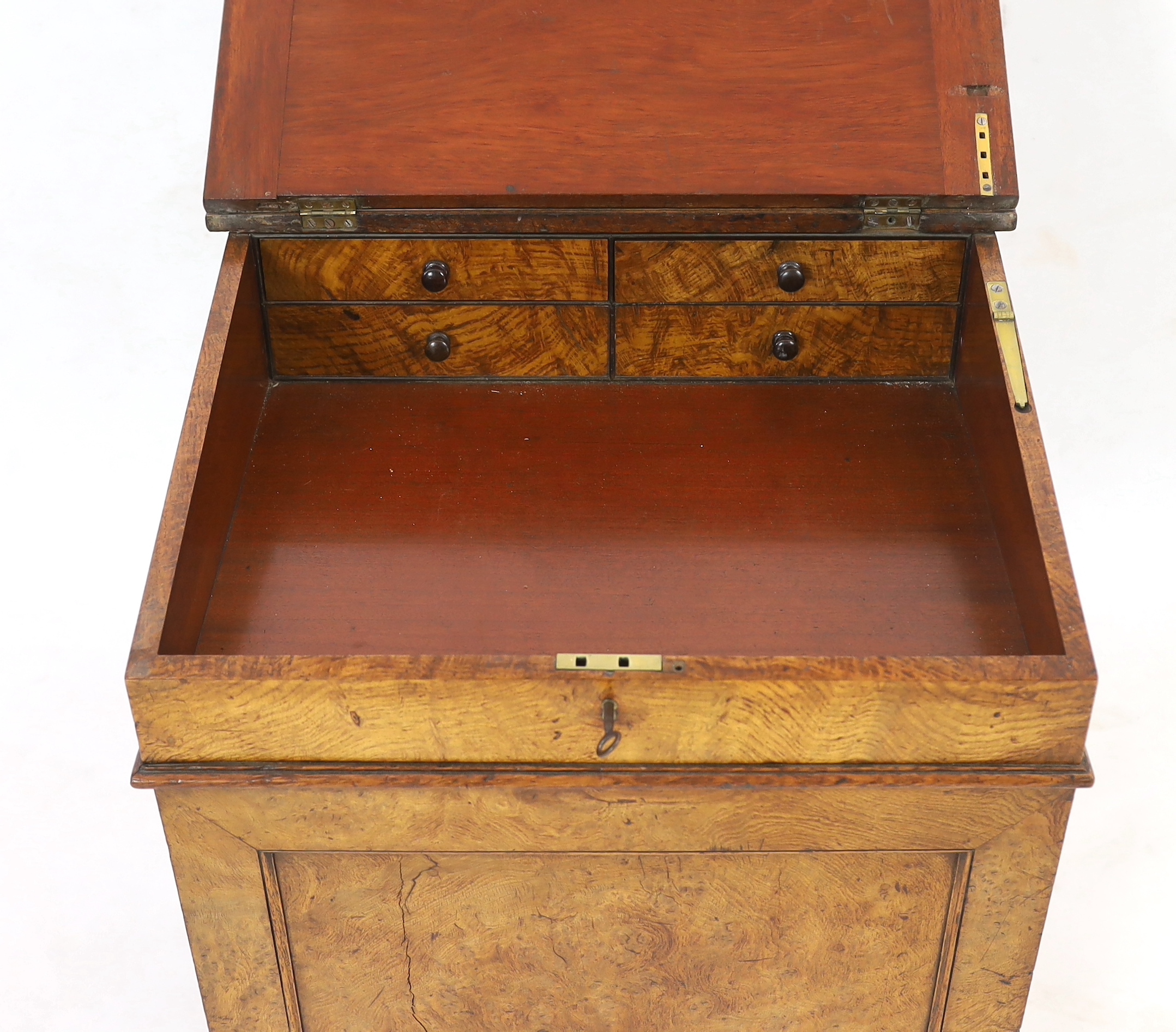 An early Victorian pollard oak davenport